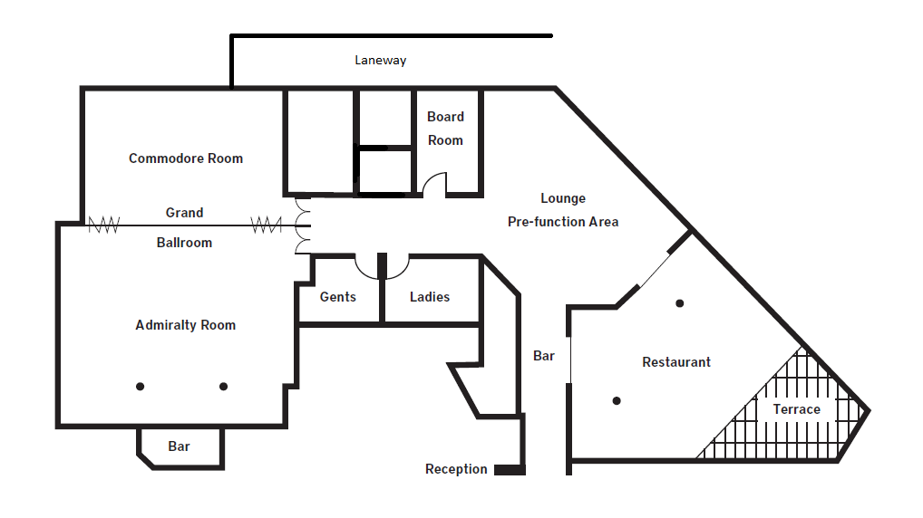 Okawood Hotel Apartments unique venue Hire Brisbane room function CBD city party reception wedding outdoor rooftop view large elegant terrace corporate event floor