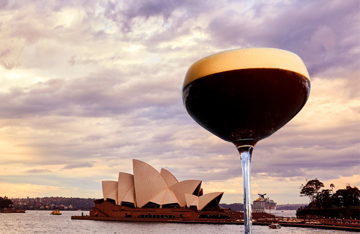 Tia maria martini cocktail largest biggest coffee liqueur sydney cbd event special coffeeday cruise bar venue guiness world records