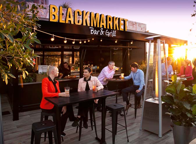 Blackmarket Bar & Grill <br/> Top Restaurants