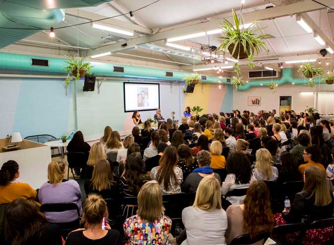 One Roof Women function rooms Melbourne venues Southbank cbd city venue hireblank canvas small product conference seminar photoshoot event art modern studio 003 2