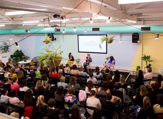 One Roof Women function rooms Melbourne venues Southbank cbd city venue hireblank canvas small product conference seminar photoshoot event art modern studio 004 2