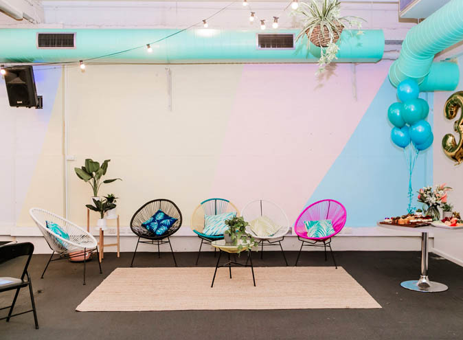 One Roof Women function rooms Melbourne venues Southbank cbd city venue hireblank canvas small product conference seminar photoshoot event art modern studio 012 1