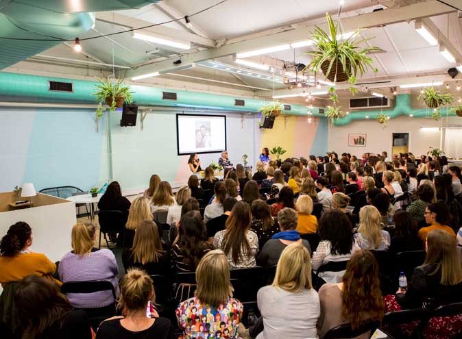 One Roof Women unique function rooms Melbourne venues Southbank cbd city venue hireblank canvas small product conference seminar photoshoot event art modern studio 007