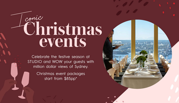 STUDIO Sydney Tower Venue Hire Function Rooms CBD Venues Meetings Party Weddings Birthday Corporate Room Event christmas