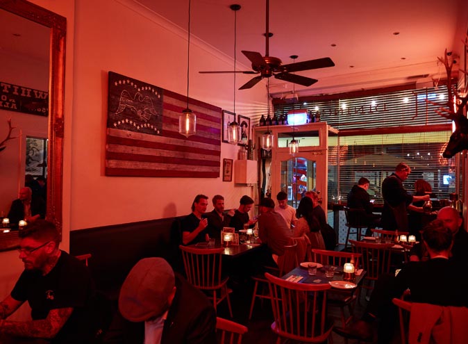 White Oaks Saloon Melbourne Prahran restaurant restaurants american themed unique fun burger mexican small date good top 003