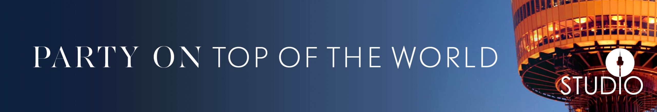 STUDIO Sydney Tower Venue Hire Function Rooms CBD Venues Meetings Party Weddings Birthday Corporate Room Event Breakfast header