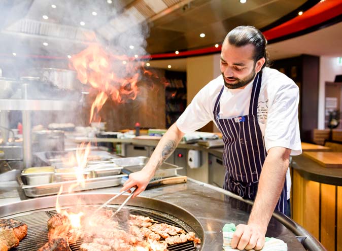 The Ternary Sydney Pyrmont waterfront outdoor rooftop view restaurant restaurants modern australian work seafood steak group 006