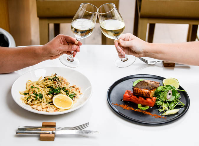 The Ternary Sydney Pyrmont waterfront outdoor rooftop view restaurant restaurants modern australian work seafood steak group 008