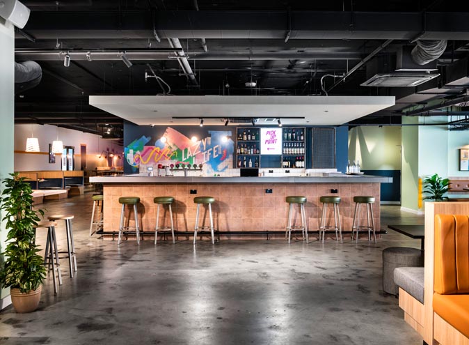 Lazy Lee Urban Eatery Perth CBD restaurant restaurants american burger pub food groups diner fun unique 002