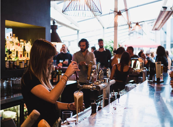 Slate Bar Restaurant Restaurants Melbourne CBD city dining outdoor outside garden late night australian modern international cuisine groups good italian 0031