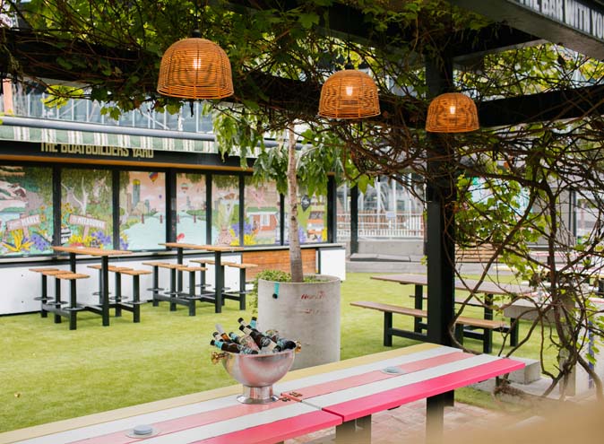 The Boatbuilders Yard function venues Melbourne rooms south wharf riverside waterfront outdoor outside garden large party birthday corporate event exclusive 00