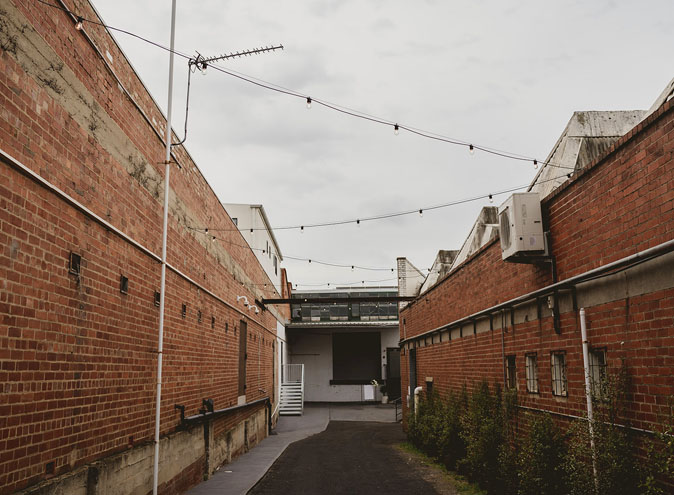 The Wool Mill function rooms Melbourne Brusnwick East venue large warehouse blank canvas wedd 1