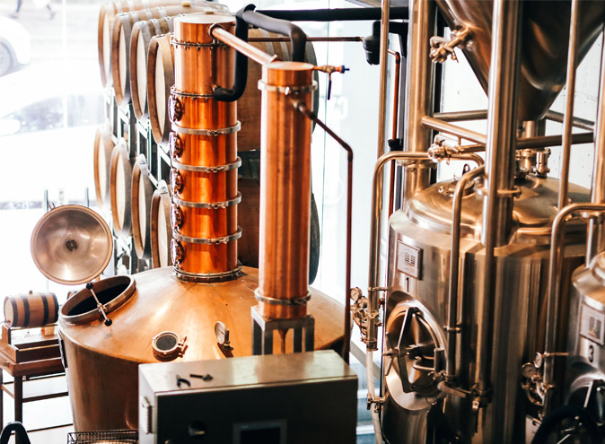 Brix Distillers <br> Unique Distillery Restaurants