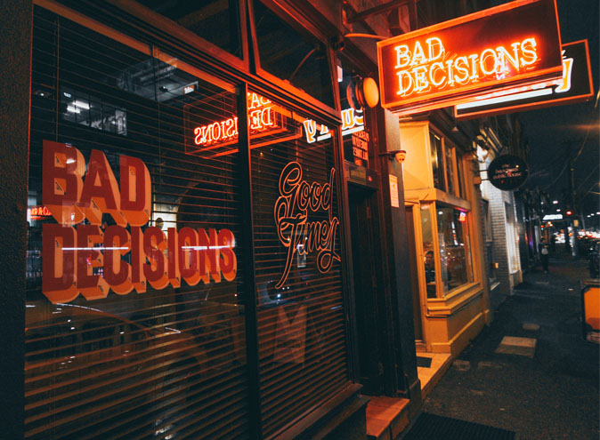 Bad Decisions <br/> Johnston St Bars
