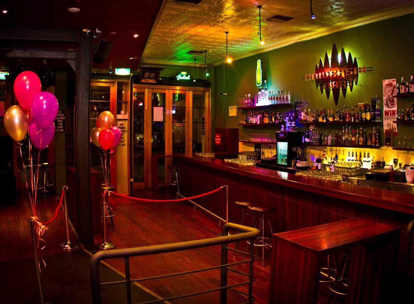Universal Bar <br/> Live Music Function Rooms