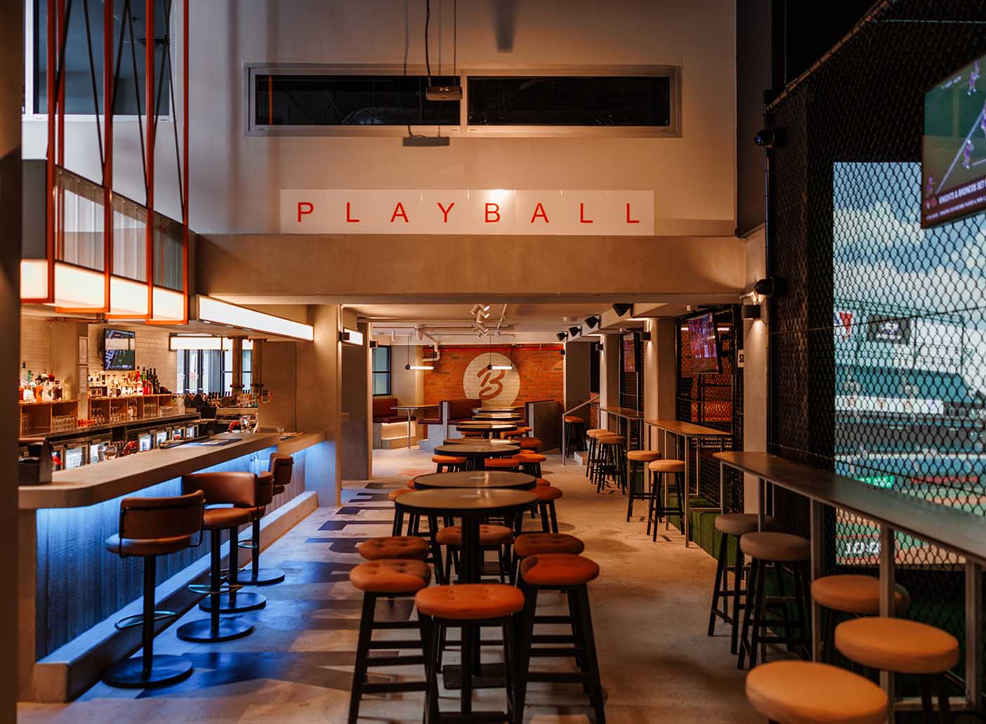 The Ballpark Portside Brisbane Restaurant Dining Drinks Bagels American Baseball Dart Boards Pool Tables Good Food Dumbo Restaurants 001
