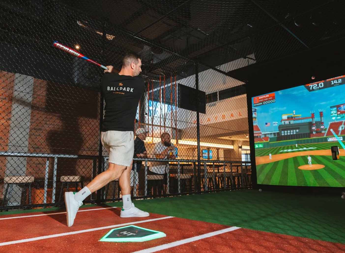 The Ballpark Portside Brisbane Restaurant Dining Drinks Bagels American Baseball Dart Boards Pool Tables Good Food Dumbo Restaurants 006