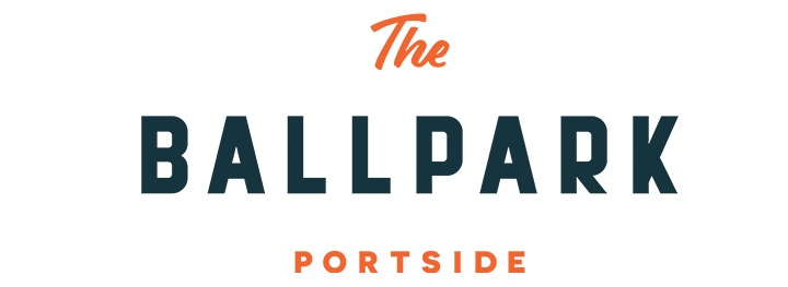 The Ballpark Portside Brisbane Restaurant Dining Drinks Bagels American Baseball Dart Boards Pool Tables Good Food Dumbo Restaurants logo